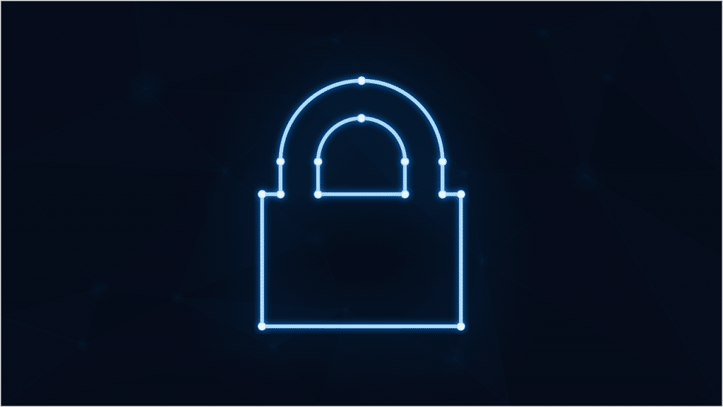 Free padlock neon cybersecurity vector